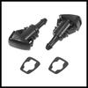Front Windshield Wiper Nozzles for Chrysler Town Country for Dodge Grand Caravan with Gaskets - Pack of 2 Black Durable Material