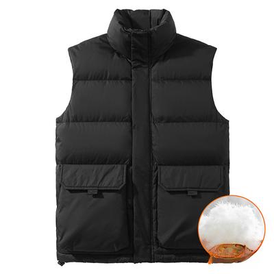 Жилет мужской и женский, одинаковый пуховый жилет, теплый жилет, безрукавка, пуховик