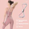Resistance Bands Yoga 8 Word Tension Device Back Training Arm Open Fitness Rope Neck Exercise Stretch Equipment Belt Silico