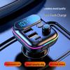 Bluetooth Автомобильный FM-передатчик и MP3-плеер с быстрой зарядкой PD 18W QC3.0 и семицветной подсветкой