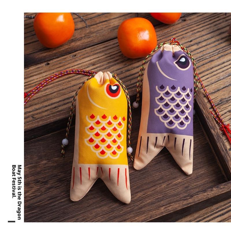 Koi Carp Blessing Bag Pendant Hanfu Decoration Graduation Gift Lucky Pouch Sachet Jewelry Bags Koi Carp Blessing Bag Coin Purse