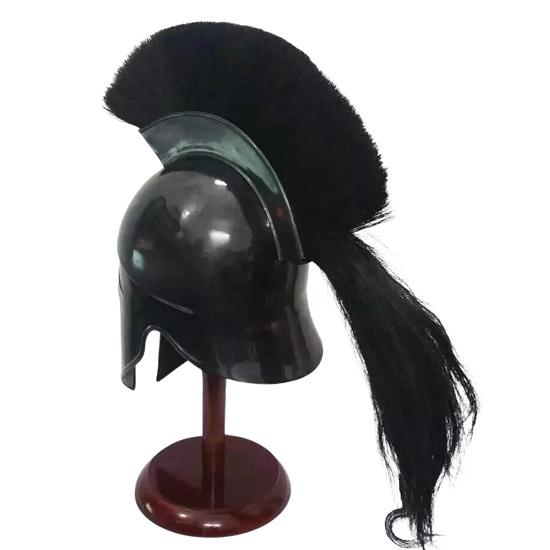 Средневековый греческий коринфский доспех шлем с плюмажем спартанский гладиатор