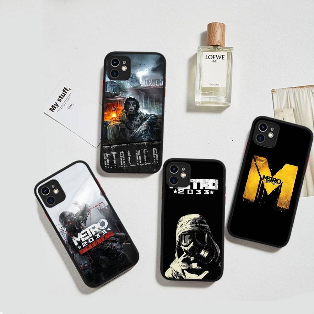 Постапокалиптическая игра Metro 2033 Чехол для телефона для iPhone 16 15 14 Plus 15 13 12 11 Pro Max X XS MAX Матовый чехол
