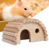 Wooden Hamster Arch Bed Small Animal Warm House Hamster Nest Wooden Toy