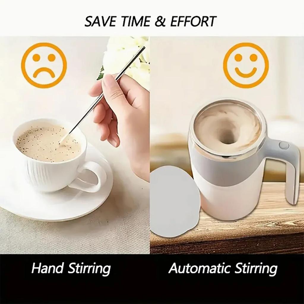 Automatic Stirring Cup, Multifunctional ElectricCoffee Cup, Rotating Magnetic Cup, Stainless Steel Cup, Milk Cup, Mug,