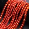 4/6/8mm 1 Strand Red Carnelian Agate Red Carnelian Agate Beads For Jewelry Making DIY Bracelets Round Jewelry Accessory