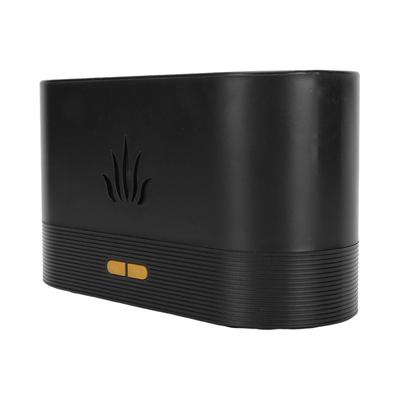 Увлажнитель-диффузор с пламенем, тихий, USB, ультразвуковой, для ароматерапии, диффузор для эфирных масел для дома, офиса, автомобиля, черный