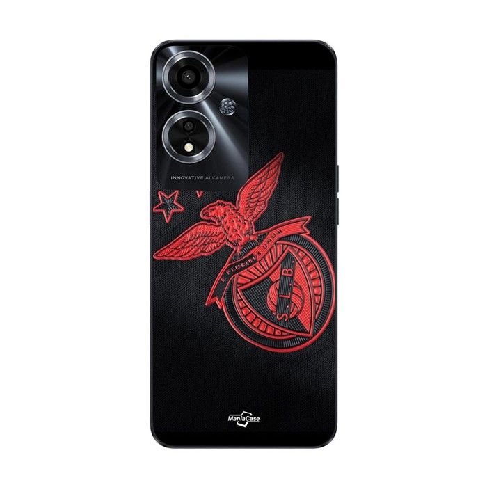 Coque pour Oppo A59 5G SLB BENFICA FOND NOIR