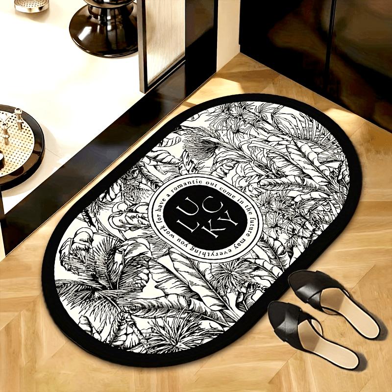 Счастливый Роскошный Высококачественный Коврик для Ванной Впитывающий Напольный Коврик Нескользящий Износостойкий Придверный Коврик Ковер для Спальни Гостиной Домашний Декор
