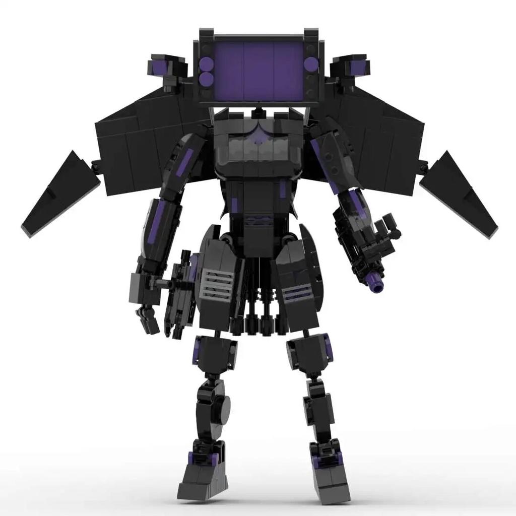 MOC Skibidi Туалет Человек Строительные Блоки Игрушки Титан Часы Человек Женский ТВ Личность Модель Наборы Украшений Игрушка «сделай сам» Для Детей Подарок