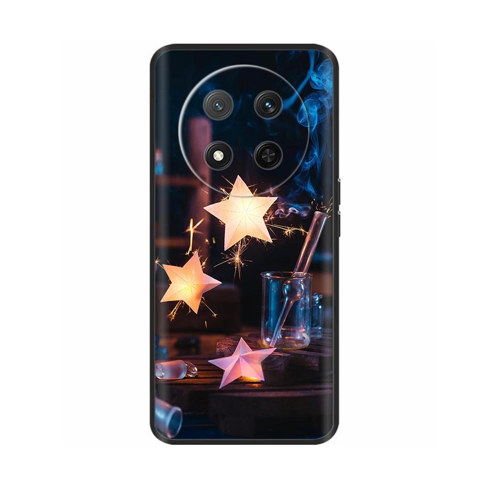 Чехол для Honor Magic7 Lite 5G Цветочный Мягкий Силиконовый Чехол Для Coque Honor Magic7 Lite Чехол Magic 7 Чехол для Телефона Magic7 Pro