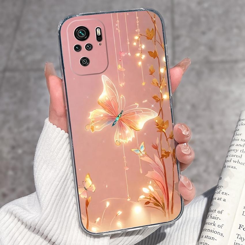 Милый чехол для телефона с котенком для Redmi Note 10 9 8 7 6 5A Pro 9T 8T 7S 10Lite Мягкий чехол Защитная пленка для экрана Высокое качество Пылезащитный чехол для Redmi Прозрачный чехол