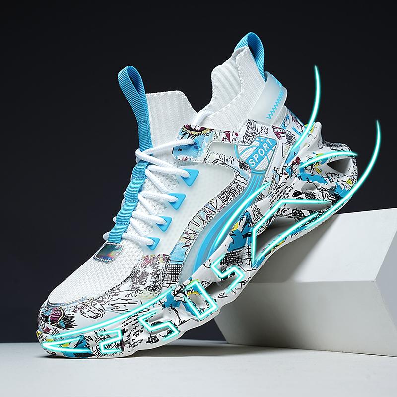 Новинка 2023 года, мужские кроссовки в стиле ретро, ​​мужская обувь с высоким берцем на массивной подошве, повседневная обувь с дышащей толстой подошвой, размеры 36–47