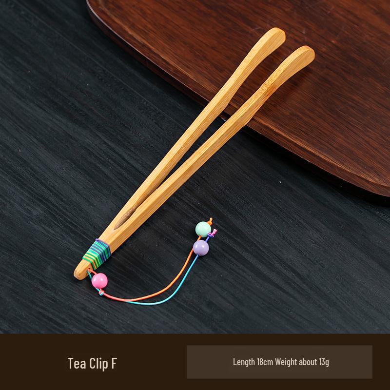 Handcrafted Japanese Bamboo Anti-Scalding Tea Tweezers with Tassels - Non-Slip Kung Fu Tea Set Clips