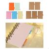 10 Pieces A5 Kraft Tabbed Paper Planner Notebook Divider Index