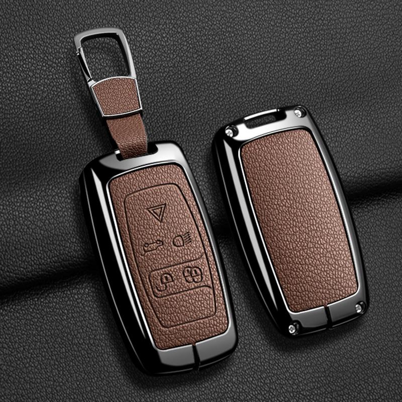 Чехол для ключа автомобиля для Land Rover Sport Freelander Discovery 4 Range Rover Sport LR4 2010-2012 Сплав цинка Кожа Авто Брелок