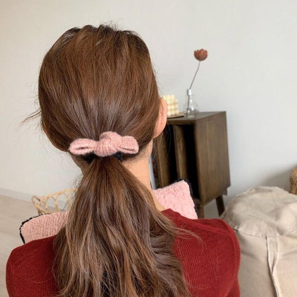 Вязаная лента для волос «Конфета» 4 шт.