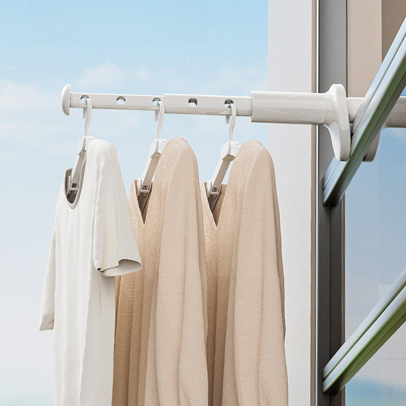 1/2pcs Portable Without Drilling Retractable Clothes Drying Rack Space Saving Hanger for Travel and Home Use Elegant Designs