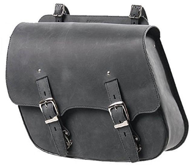 DEGNER Saddle Bag That Maintains Your Silhouette Leather Saddle Bag Black SB-60IN
