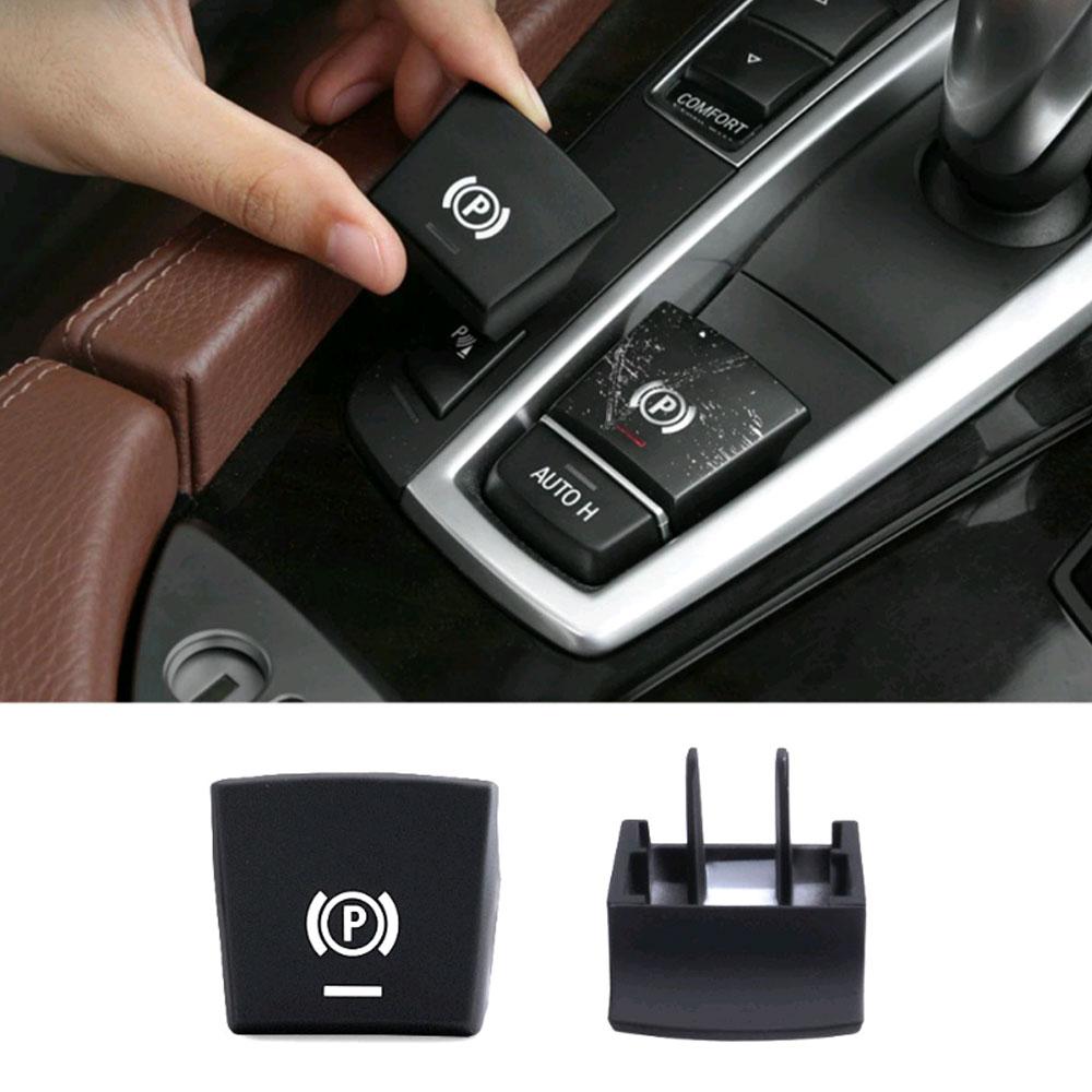 1x Auto Car Handbrake Parking Brake P Button Switch Cover For BMW 5 7 F01 F02 F07 F10 F11 F18 F30 520 523 730 2009-2017