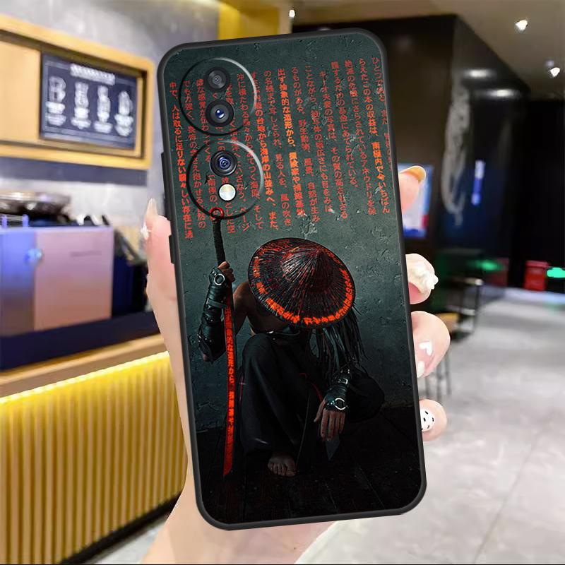 Японская самурайская катана Чехол для Honor For Honor Magic 8 7 6 Pro Для Honor 200 400 50 70 90 Lite X8c X8b X9a X9b X9c X9d Win RT