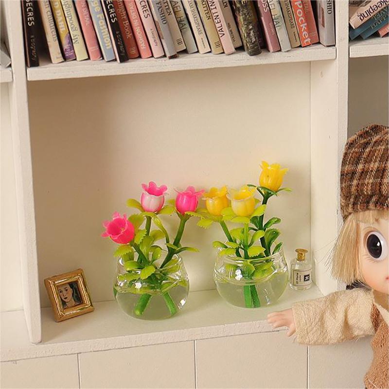 1/12 кукольный домик имитация вазы для цветов кукольный домик миниатюрный горшечный декор кукольный домик украшения для дома аксессуары