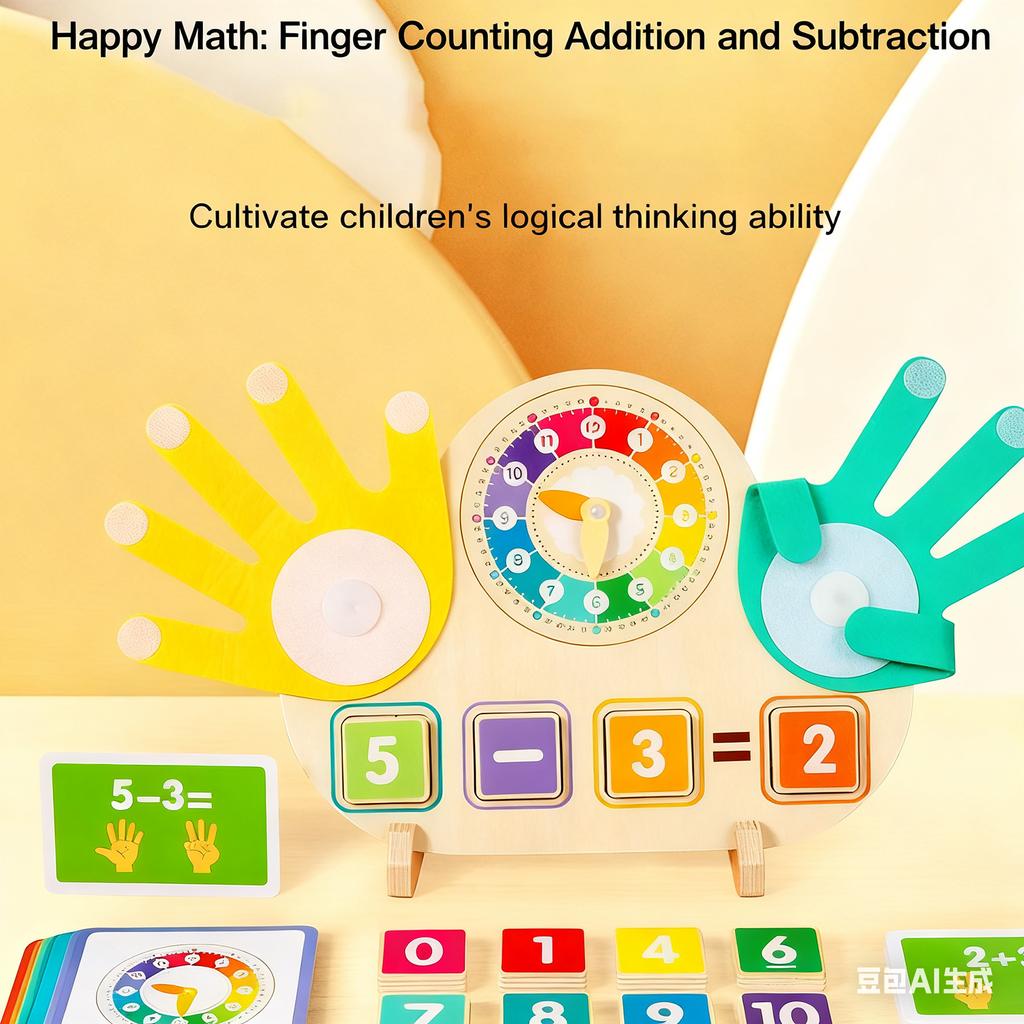 Раннее детство Обучающие часы Арифметическая доска Цифровое познание Сложение и вычитание Развивающие игрушки