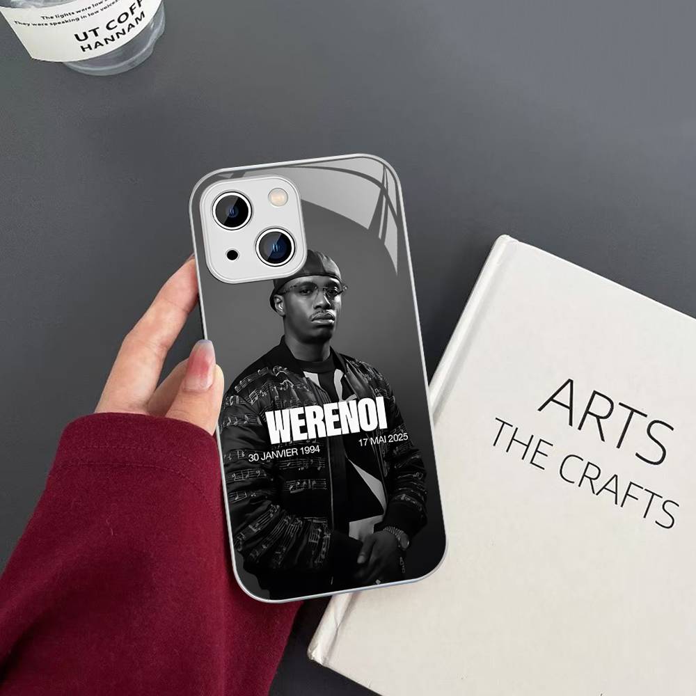 Чехол из закаленного стекла Rap W-WerenoiES для IPhone 14 13 12 Mini 11 Pro XS Max X XR 14 Plus