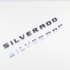 3D Car Side Fender Trunk Emblem Badge Sticker For SILVERADO Letters Logo Nameplate Silver Black Auto Replace Accessories