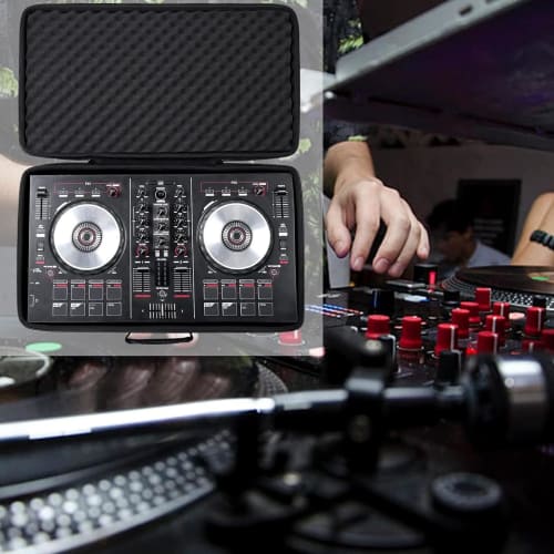 DJ Controller Case for DDJ FLX4, DDJ 400, DDJ SB2, DDJ SB3, DDJ REV1, and DDJ RB 2, Shock-Absorbing Anti-Scratch EVA DJ Travel Carrying Bag with Foam