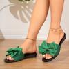 New Women Flats Slippers Summer Bow Tie Sandals Shoes for Women Flat Casual Beach Slippers Slides Women Zapatos De Mujer