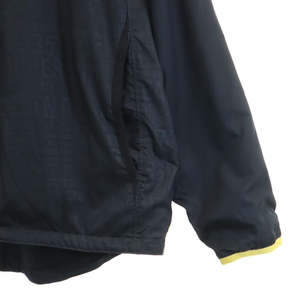 UNDER ARMOUR training Windbreaker Setup LG/MD black Tricot lining Men's Used