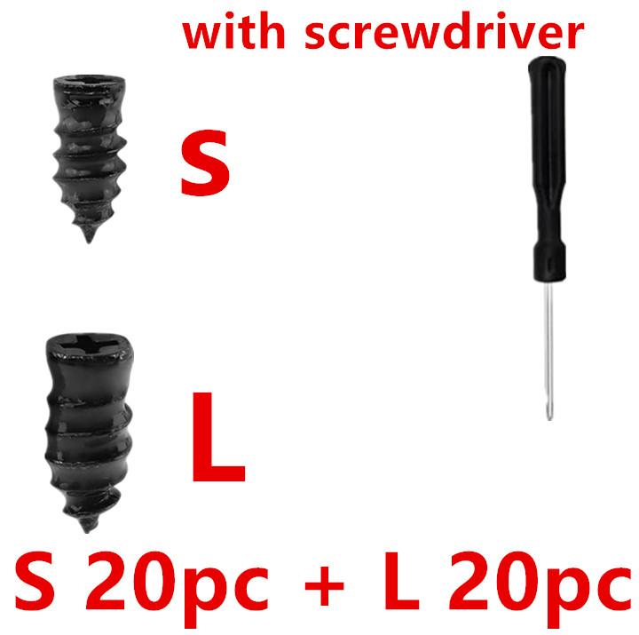 60/20Pc Rubber Nail Mushroom Shape Puncture Tire Repair Tools For Car Motorcycle Bike Truck Vacuum Type Repairing Accessories