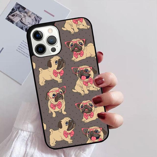 МИНУЛАЯ ЩЕНЯЧЬЯ СОБАКА МОПС Чехол для телефона Для iPhone 17 Air 14 13 12 16Pro Max 15 Plus Max Чехол-оболочка coque