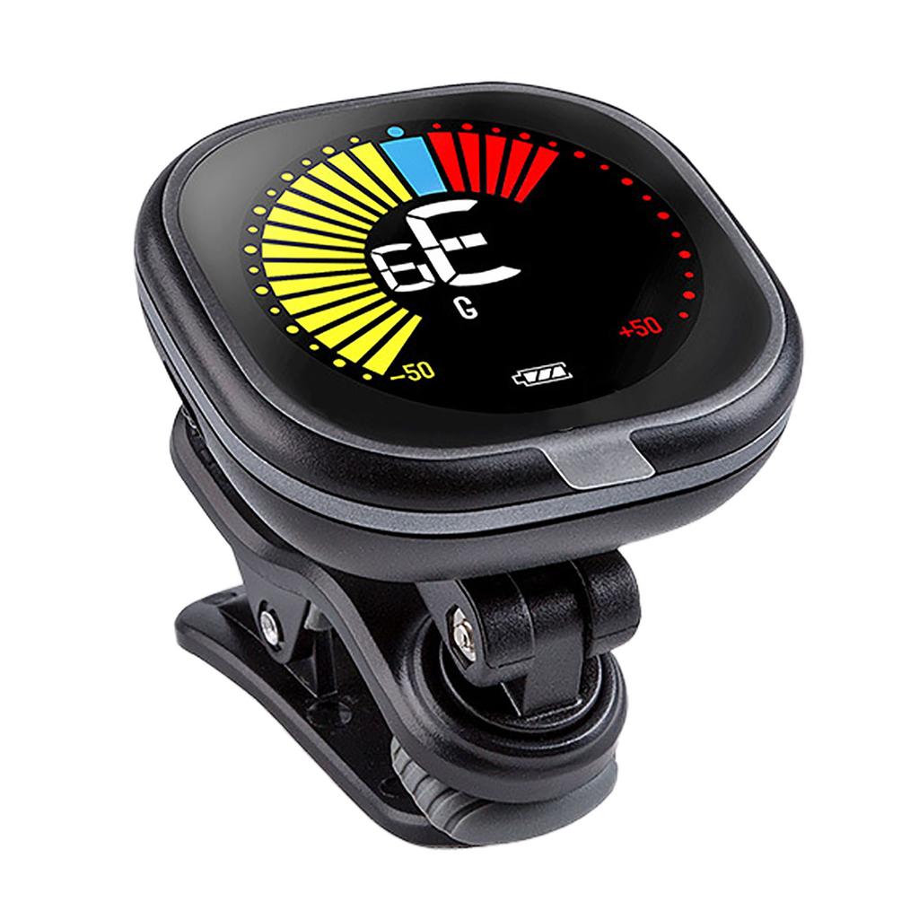 Guitar Tuner 12 Equal Temperament LCD Display Automatic Electronic Tuner With Rechargeable Battery for Violin Ukulele