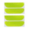 4pcs Rear Open Sign Universal Car Door Stickers Safety Reflective Tape Warning Mark