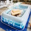 Надувной бассейн 3/2,6/2,1 м Большие семейные бассейны Бассейн с навесом Детский уличный Съемный Басен Игрушки для детей Взрослый