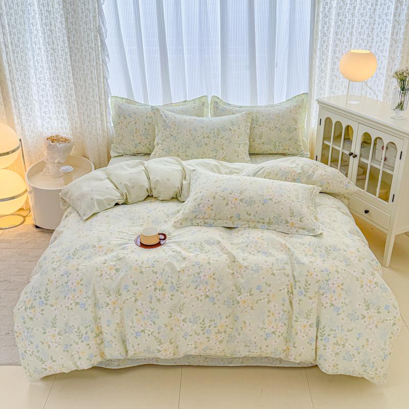 100% Cotton Duvet Cover Set Soft Skin Friendly Quilt Cover Durable All Season Bedding Single Or Set