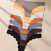 Lingerie Ice Silk Seamless Adhesive Underwear Sexy Underwear T Pantys Women's Underwear Plus Size Triangle Women Panties