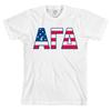 Alpha Gamma Delta Футболка Bella + Canvas с буквой AGD из США *ВСЕ РАЗМЕРЫ*