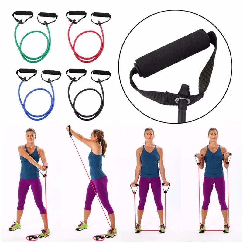 TPE Resistance Band One Line Tension Rope Expander Pullers Removable Elastic Pull Rope Muscle Arm Strength Training Fitness Equi