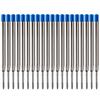 20pcs L:3.9 In Ballpoint Pen Refills for Parker Pens Medium Point Blue Red Black Ink Rods for Writing Office Stationery
