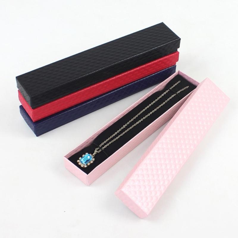 Pack of 10 Innovative Necklace Storage Box Functional Jewelry Packaging Case for Birthdays Anniversaries Gifts