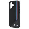 BMW Bmhmp16S23Putrk Iphone 16 6.1Czarny/Black Hardcase M Meshed Tricolor Stripes Magsafe