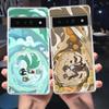Мультяшный логотип Genshin Impact для Google Pixel 8 7 6 Pro 6A 5 4 5A 4A 3A XL 5G Чехол для телефона Противоударный Мягкий ТПУ Прозрачный Чехол