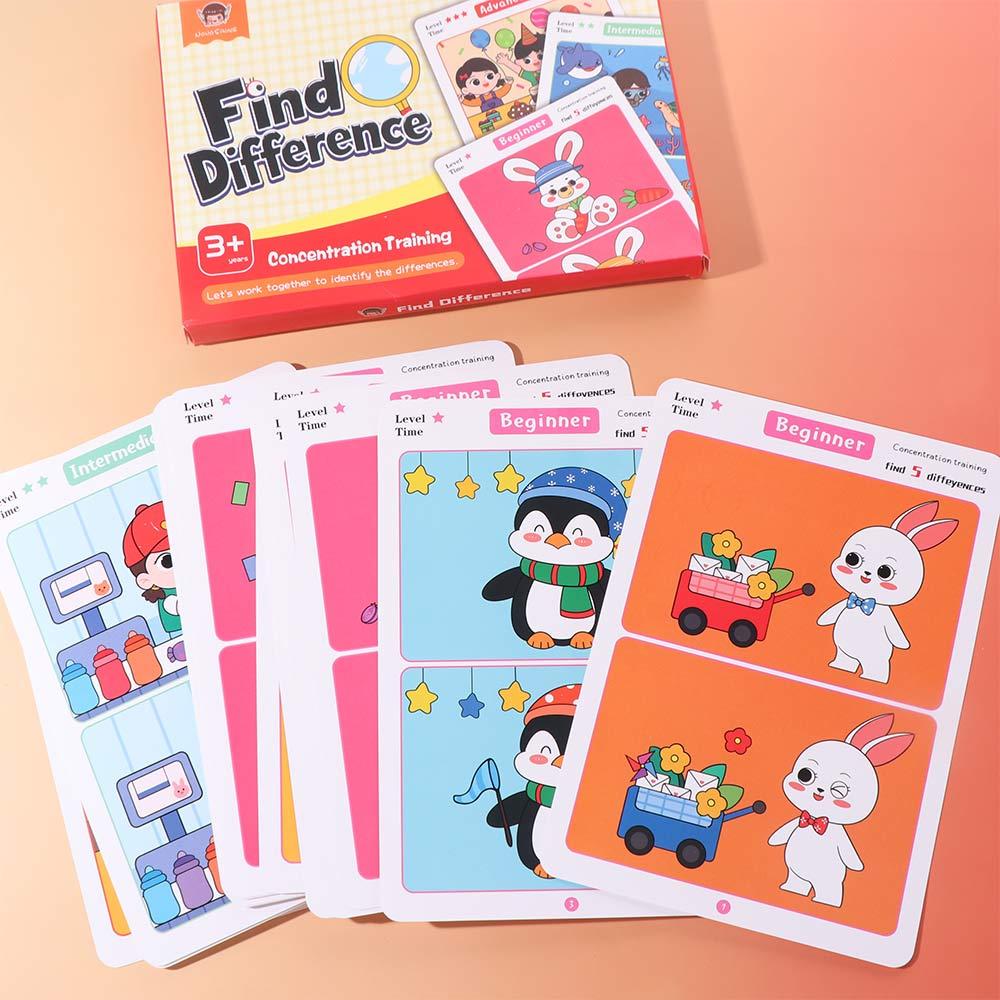 Find The Difference Concentration Training Game Picture Books Puzzle Toy  Development Toy