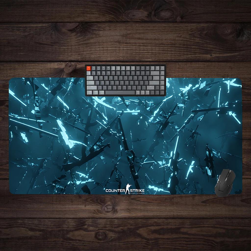 Игровой коврик для мыши CSGO Большой утолщенный удлиненный офисный коврик для клавиатуры Подставка под запястье Креативный коврик для стола с рисунком для мальчиков fps игра киберспорт