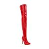 European and American Large Size Ultra-high Heel Thin Heel Waterproof Table Patent Leather Knee Boots Pole Dancer Shoes