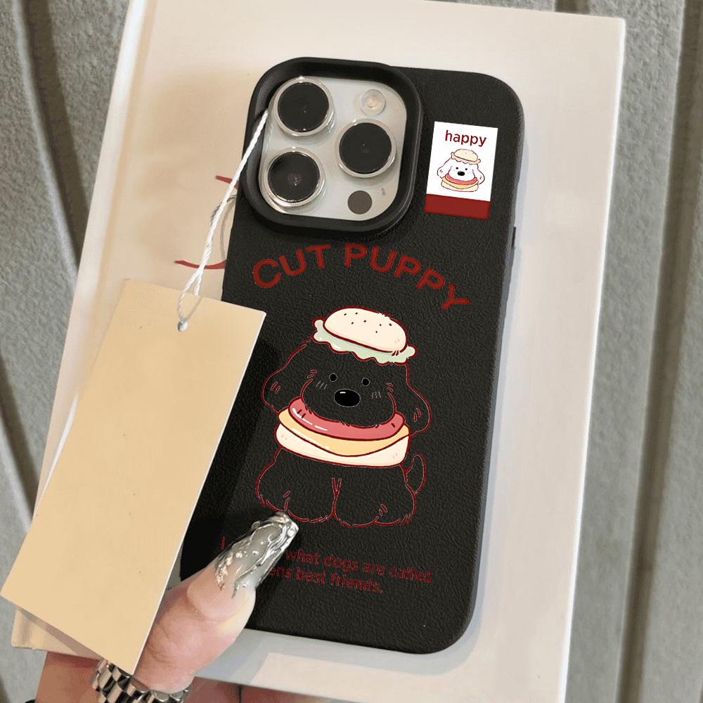 Чехол для телефона iPhone 11 13 XR XS Max, чехол для iPhone 12 14 15 16 Pro Max 12 Pro 15 Plus, кожаный, окрашенный, водонепроницаемый, устойчивый к падениям и износу, мультяшный