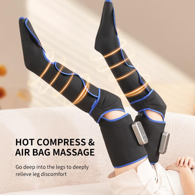 Wireless Leg Massager Air Pressure Leg Thigh Air Wave Electric Muscle Heat Compress Slimming Device